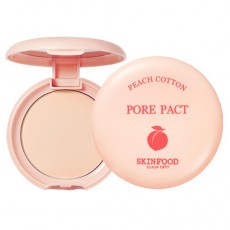 Компактная пудра для маскировки расширенных пор SKINFOOD Peach Cotton Pore Pact 9 гр - bb-store.ru