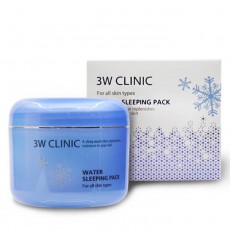 Маска ночная увлажняющая с розовой водой 3W CLINIC Water Sleeping Pack - bb-store.ru