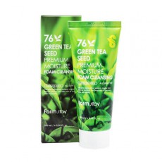Пенка для умывания с семенами зеленого чая FARMSTAY Green Tea Seed Moisture Foam Cleansing 100ml - bb-store.ru