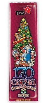 Свеча бенгальская 170мм (6 шт.) - boom96.ru